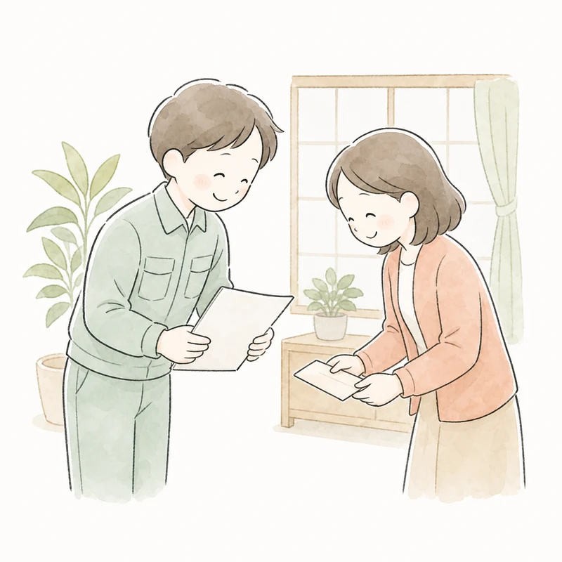 片付けを終えた室内を確認するご依頼主様